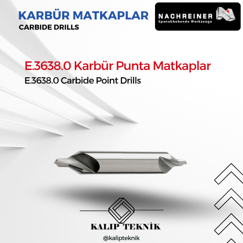 DIN 333 Karbür Punta Matkabı | E.3638.0 Serisi
